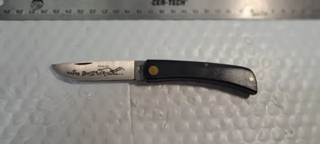 Vintage Case XX Knife 2137 SS Black Sod Buster Jr. USA Single Blade Pocket