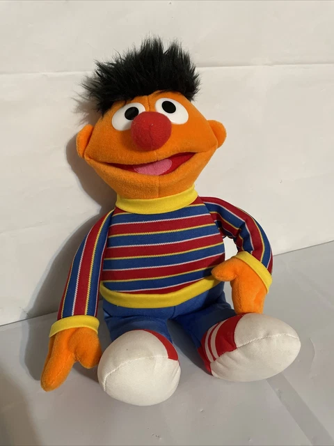 Sesame Street Ernie Plush Stuffed Animal 075365 Gund 13" Soft Doll. Jim Henson.