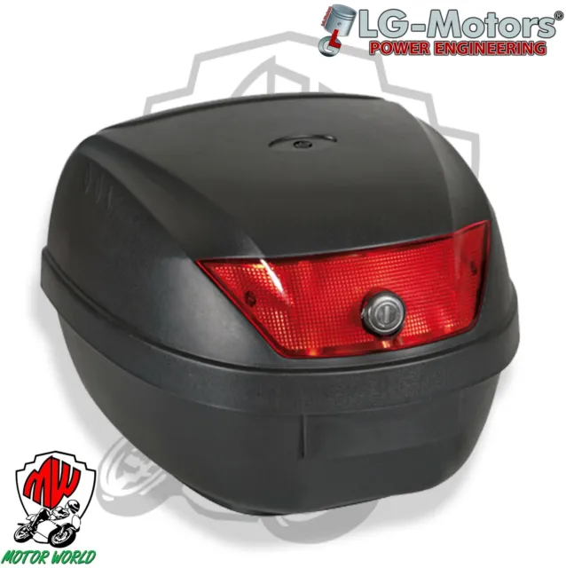 Bauletto Universale Per Moto Scooter 28 Lt Con Piastra Per 1 Casco T-Box