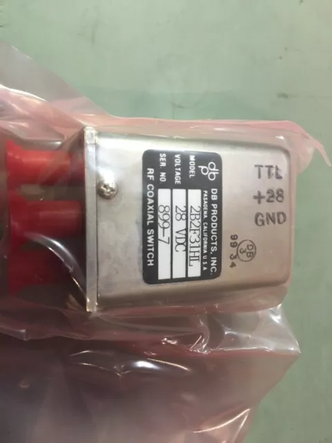 DB Products Inc. RF Coaxial Switch 28 VDC 2B2F31HL 2