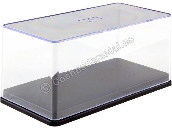 Vitrina Acrílica Transparente Para Coches A Escala 1/43 – Estuche Protector Antipolvo Con Base Negra, Apilable Y Fácil De Almacenar De Sharplace