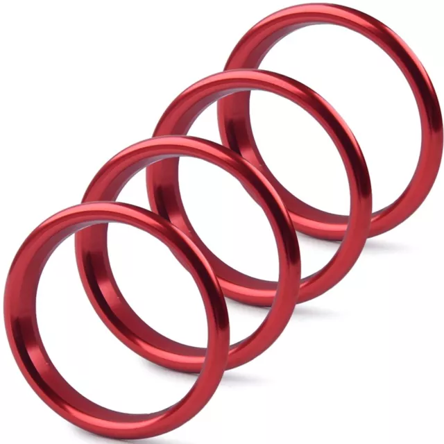 7x Lüftungsringe Blenden Alu Rot Abdeckung Zierringe Innere Ringe  Lüftungsdüse für C-Klasse W205 GLC X253
