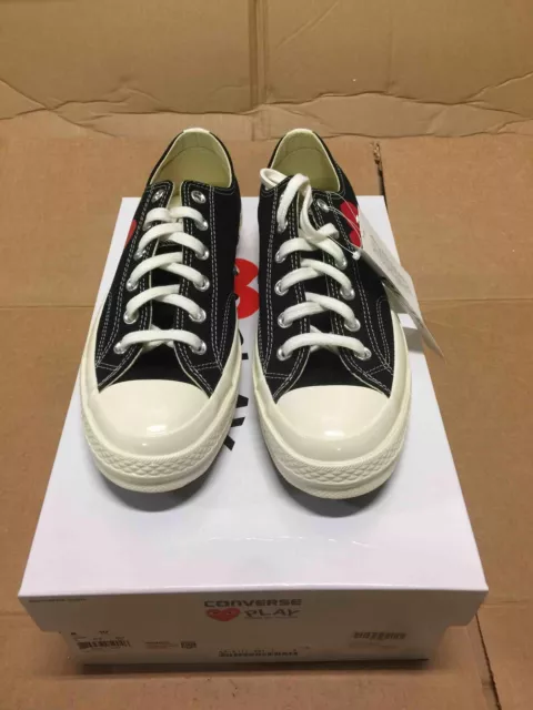 COMME DES GARONS Play x Converse Sneakers Chuck Taylor Black
