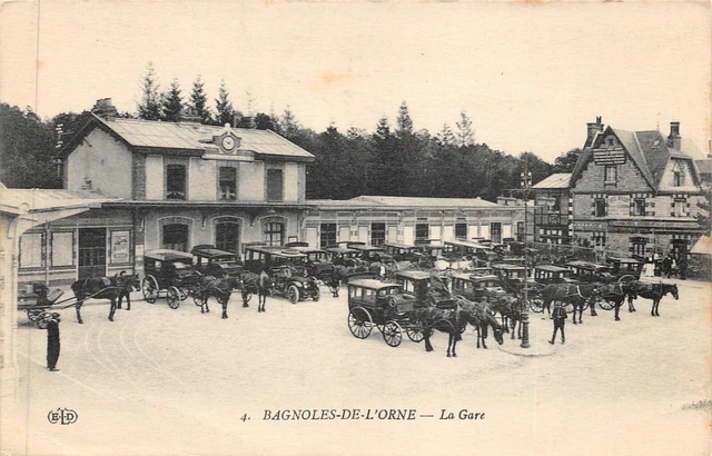 CPA BAGNOLES-DE-L'ORNE - La gare