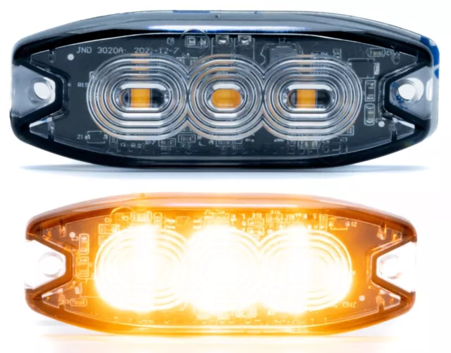 LED Frontblitzer Warnleuchten Blitzlicht Strobe Leuchte 12-24V mit ECE R10/R65