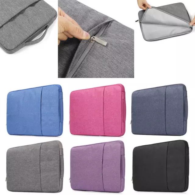 Laptop Sleeve Bag Carry Case Pouch Cover For MacBook Asus Dell Lenovo Sony 10-15