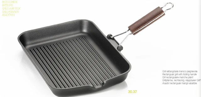 Vitrinor Bistecchiera Induzione Antiaderente Pietra Tonda 32 cm 1 Manico Legno Vitrinor Bistecchiera Induzione Antiaderente Pietra Tonda 32 cm 1 Manico Legno