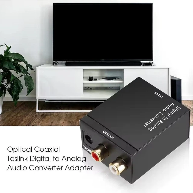 DIGITAL TO ANALOG Audio Converter DAC Amplifier Decoder Coaxial ...