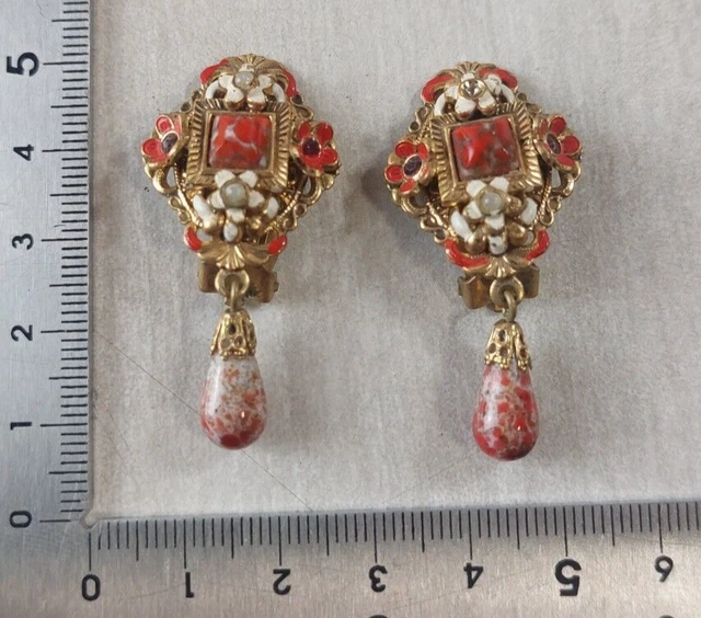 Lot De Boucles D'oreilles Fantaisie Anciennes – Vintage – Sans Marque