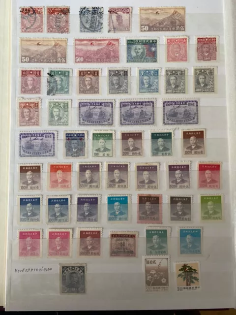 CHINA Briefmarken Sammlung, fast 1.200 teils alte Briefmarken