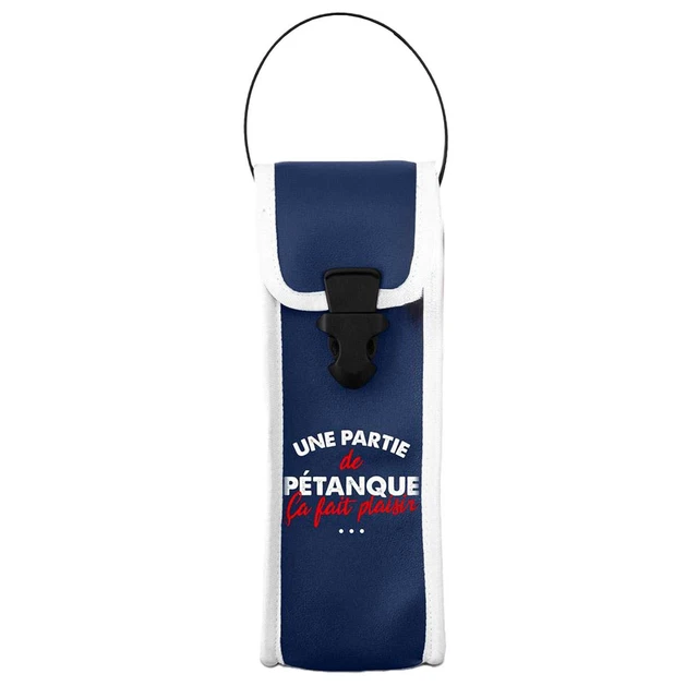 Rafraîchisseur Bouteille STC Pétanque Club - Nylon Extérieur, Gel Intérieur - Cadeau Original