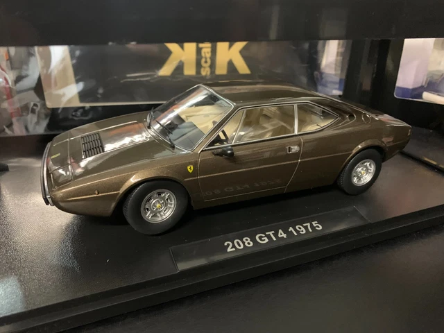 Modellino Ferrari 208 GT4 1975 – Scala 1/18 – KK Scale – Rosso/Nero Opaco