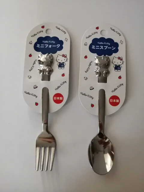 SANRIO Hello Kitty Tea spoon Cake fork Cutlery SET Lot KAWAII JAPAN