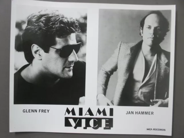 Glenn Frey Eagles black & white 8 X 10 glossy promo photo ORIGINAL Miami Vice !