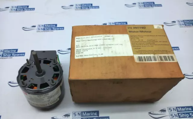 Dayton 3M778D Electric Motor 1/12 HP 1550RPM 115V 1.8A Grainger