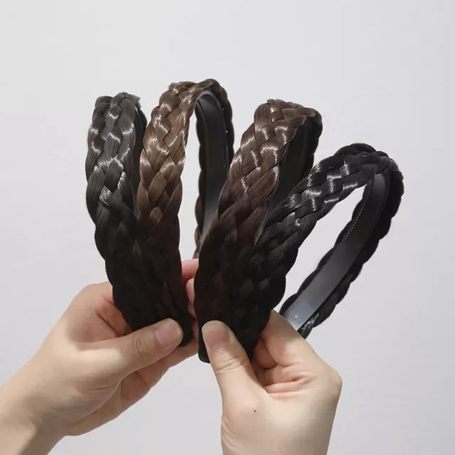 Five-Strands Trenzado Postizo Peluca Giro Diadema Accesorios para Pelo Brico <