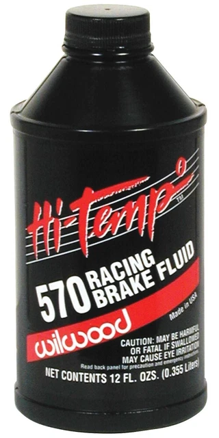 Wilwood 290-0632 Hi-Temp Racing Brake Fluid 570° DOT-5 Silicone 12oz One Bottle