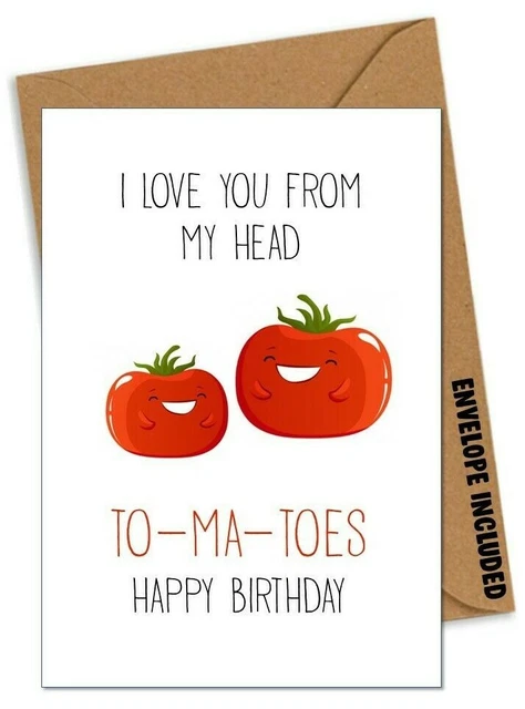 Rude 'LOVE YOU' Birthday Card – Funny Card For Husband, Wife, Partner, Friend