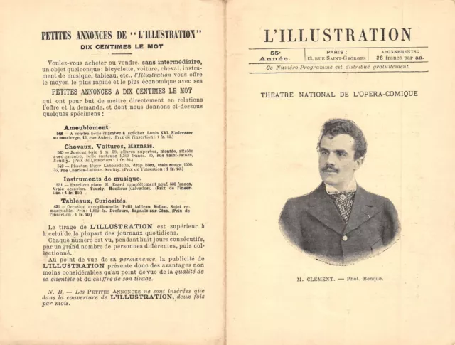 STAR Théâtre Opéra Comique Monsieur CLEMENT photo BENQUE 1897