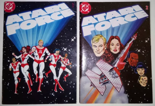 Atari Force # 1 & 2 DC 1982 RAW Game Premium Promotional Mini Comic (7.0-9.0)