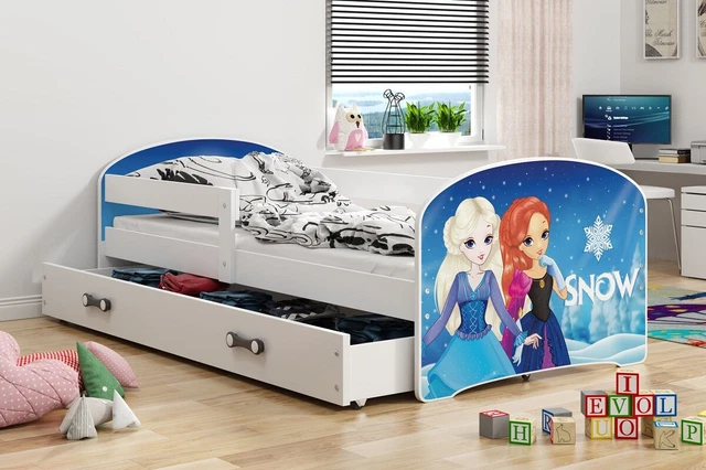 Culla 160x80 Letto Cameretta Dei Bambini Gioco per Ragazzo Colore Mix