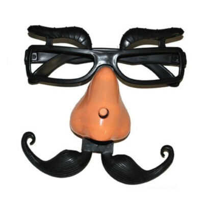 Costume Folte Sopracciglia per Bambini Divertimento Baffi Ognissanti Grande Favore di Partito MAXGOODS Classico Travestimento Occhiali con Divertente Sfocato Naso Enorme Festa 