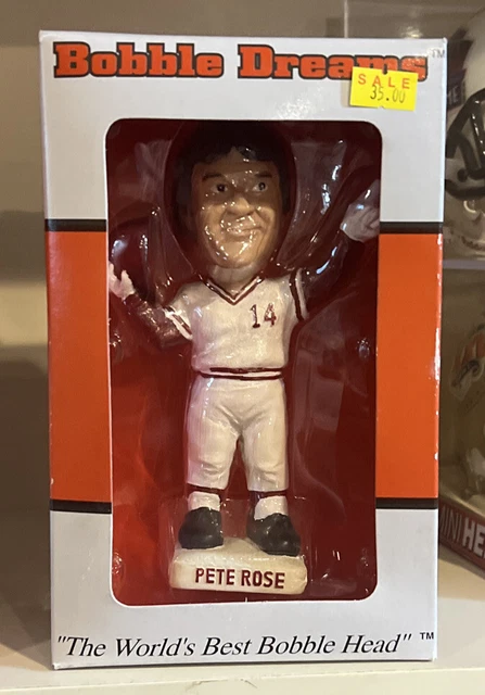 Pete Rose Bobblehead Cincinnati Reds Farewell to Riverfront Bobble Dreams NIB Pete Rose Bobblehead Cincinnati Reds Farewell to Riverfront Bobble Dreams NIB