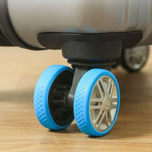 Silicone Luggage Wheels Protector Cover Trolley Box Casters Cover  Travel