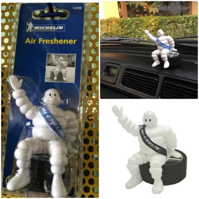 PACK2 Figure Michelin Man Car Air Freshener Rare Doll Bibendum Sit Tires NEW 4"