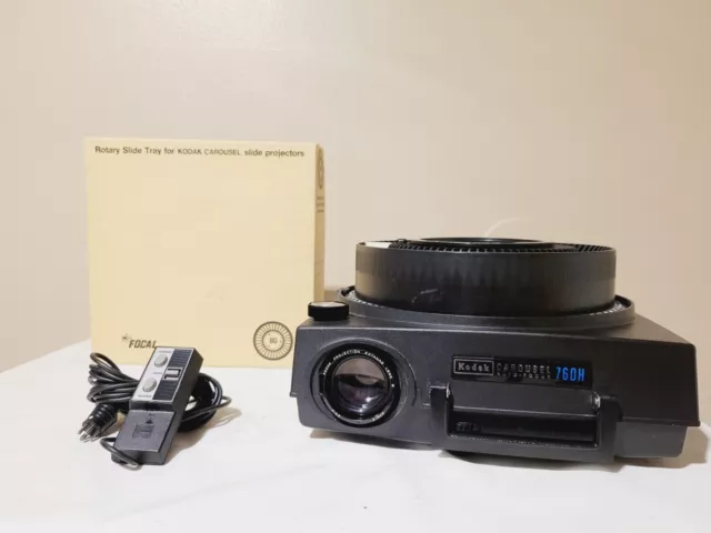 Kodak Carousel 760H Slide Projector Bundle Tested Fully Functional See Video