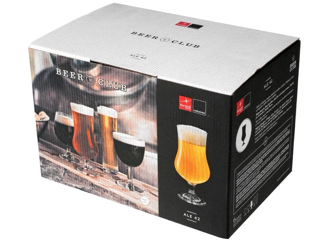 Confezione 6 Calici In Vetro Birra Ale cl 42,5 Trasparente Bormioli Rocco
