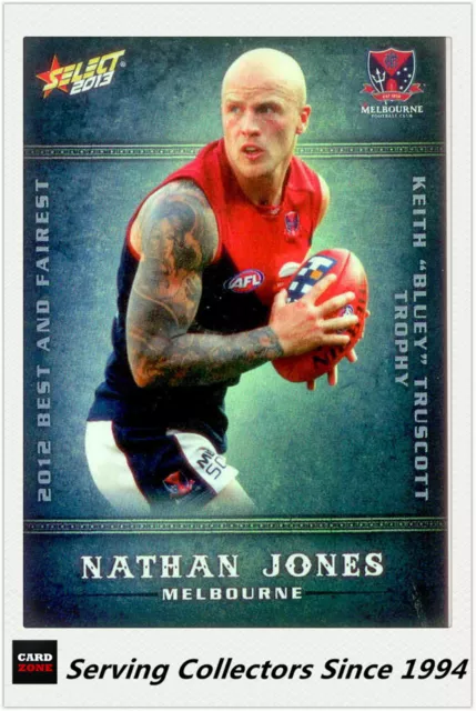 2013 AFL Champions Holochrome Best&Fairest Card BF11 Nathan Jones (Melbourne)