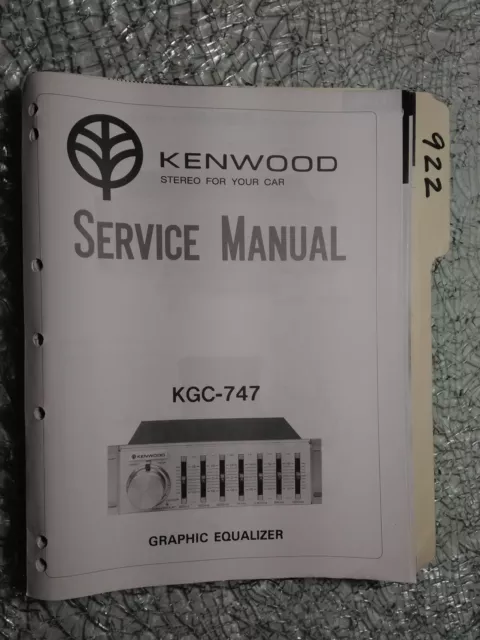 Kenwood kgc-747 service manual original repair book stereo car radio eq