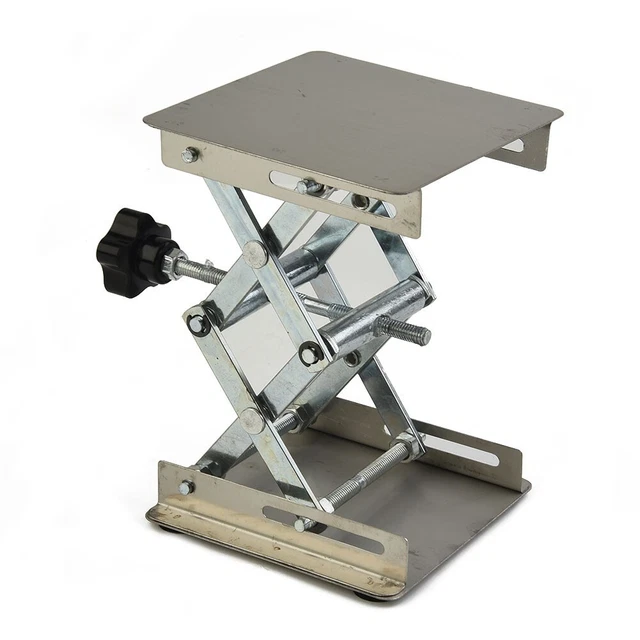 Router in acciaio inox ascensore tavolo supporto di sollevamento telaio per incisione e uso laboratorio