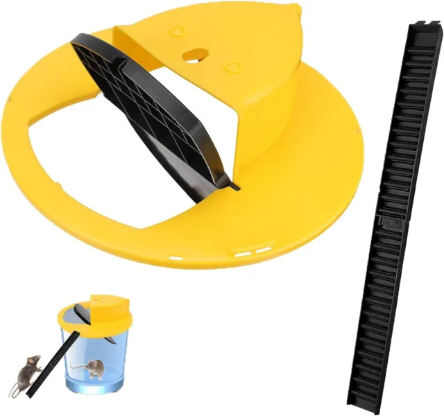 Flip N Slide Mouse / Rat Trap Bucket Lid Catcher with Ramp Mousetrap - 1 pc