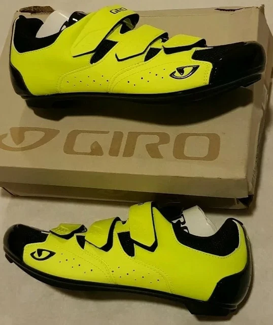 Giro Techne Fahrradschuhe Herren Highlight Gelb (Eur 47) Schuh Brandneu Im Karton