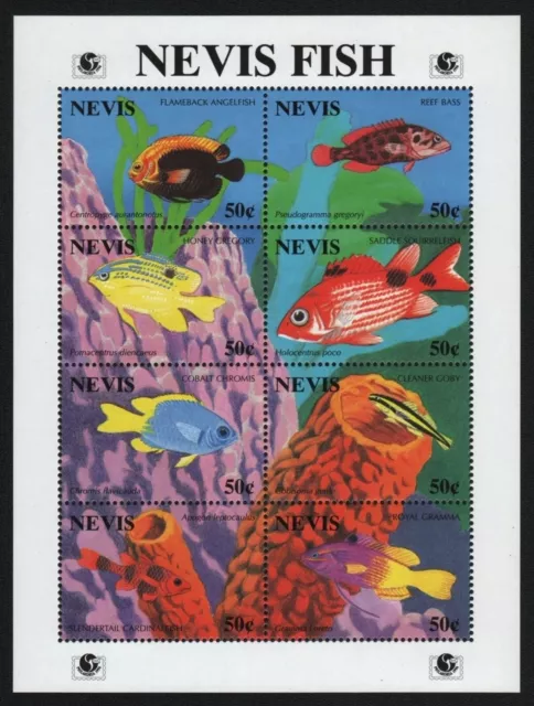 Nevis 1994 - Mi-Nr. 826-833 ** - MNH - Fische / Fish