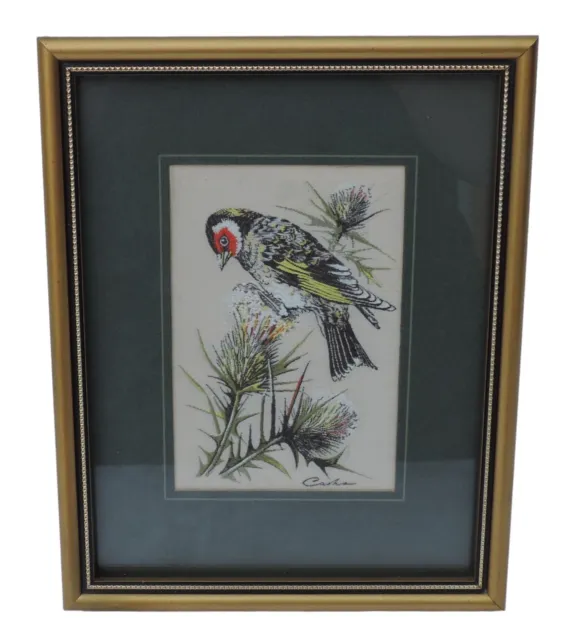 Cash's of Coventry Silk Woven Picture - Birds - Goldfinch