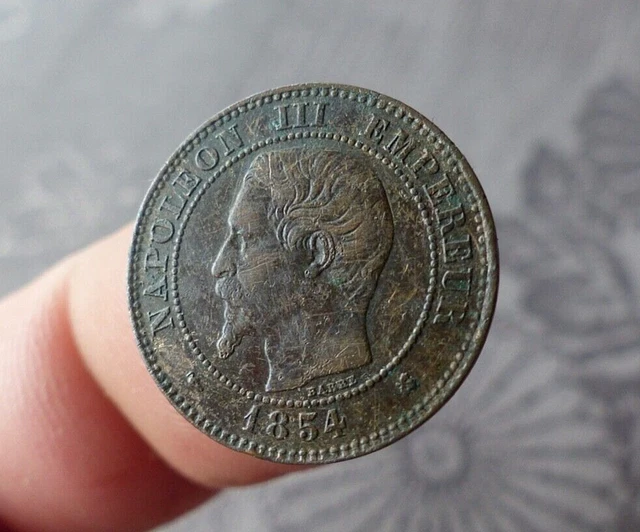 2 CENTIMES NAPOLEON III 1854 Bordeaux, TTB