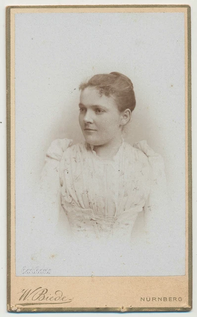 CDV  Foto - Nürnberg  - Damenportrait (T857)