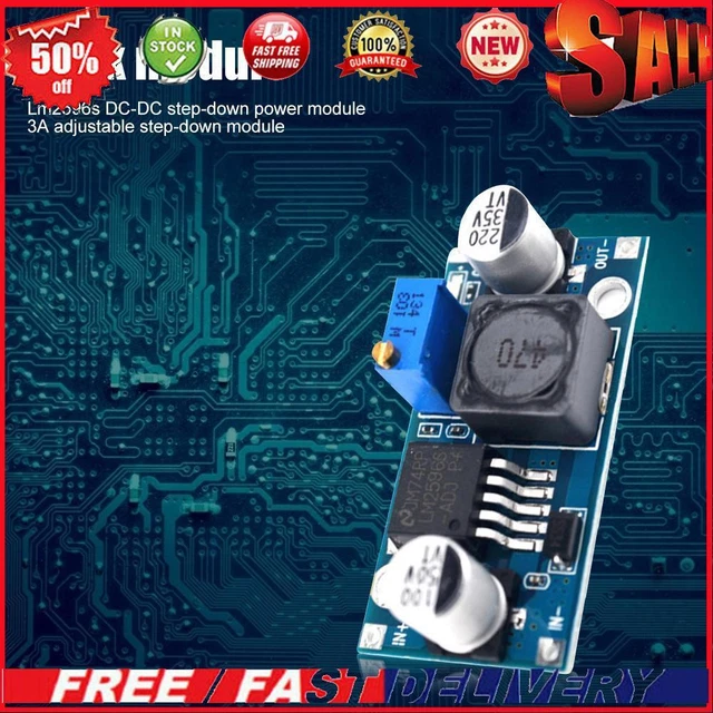 LM2596 STEP DOWN Buck Converter 24V 12V 5V 3V Adjustable Buck Module ...
