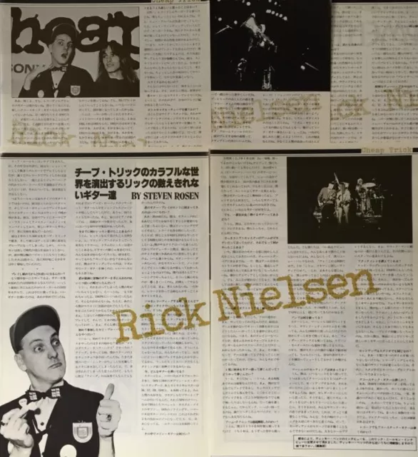 Rick Nielsen Cheap Trick 1978 Clipping Japan Magazine Pl 6J 6Page