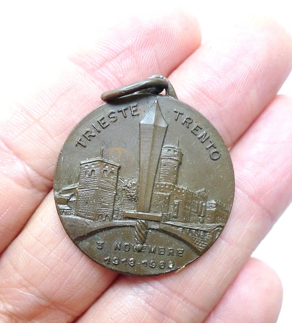 Medaglia Ww1 50° Vittoria Grappa Piave Ragazzi Del '99 Trento Trieste 1968