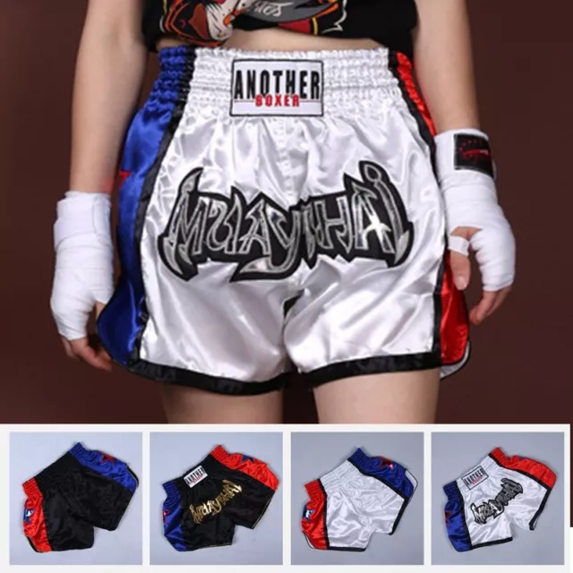Breathable MMA Kickboxing Fighting Shorts for Men with Elastic Waistband