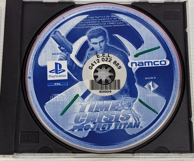 TIME CRISIS: PROJECT Titan PS1 PlayStation Game Disc Only