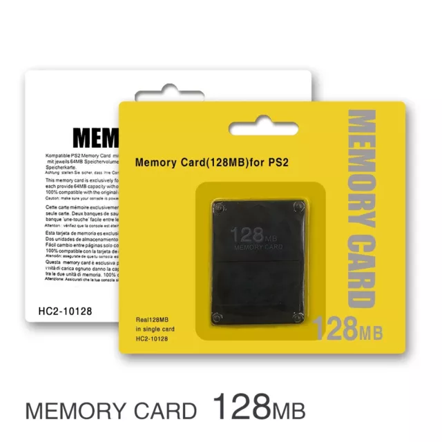 128MB Memory Card Data For Sony PlayStation 2 PS2 Slim Game Console US