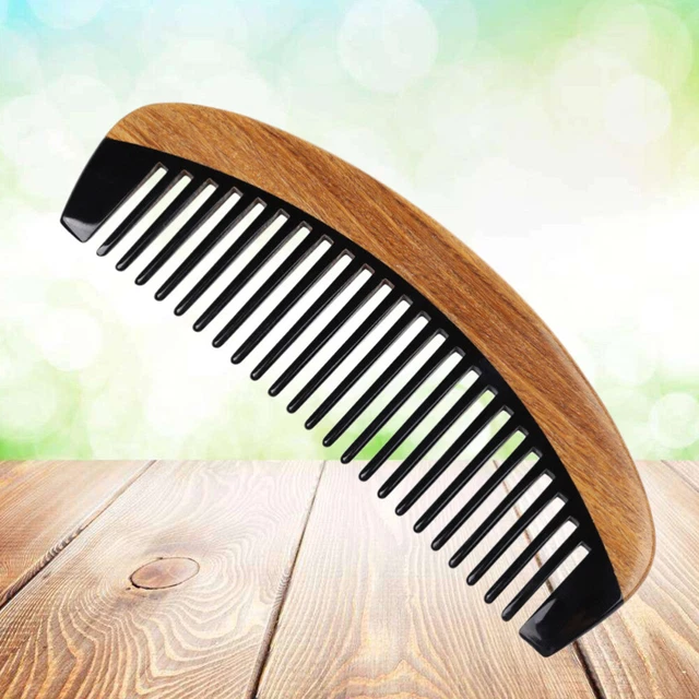 3pcs Horn Comb Teeth Wide Tooth Detangling Comb Anti-Static Horn Long Combs