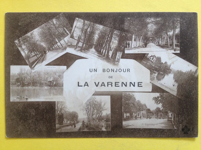 cpa Un HELLO de LA VARENNE CHENNEVIÃRES St MAUR des FOSSÃS Multivues