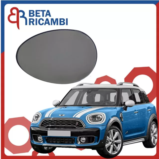 Vetro Specchietto Mini Countryman F60 Piastra Sinstro Sx Guida Termico