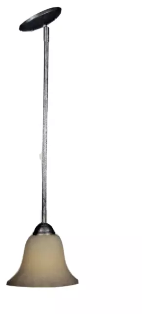 Golden Lighting 4120 PW One Light Mini Pendant, Silver (ORB2)